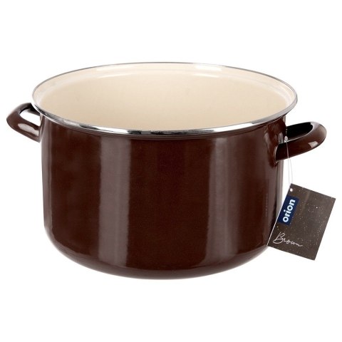 Garnek emaliowany indukcja na indukcję gaz BROWN duży 30 cm 10L ORION 113351