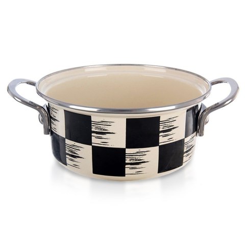 Garnek emaliowany indukcja na indukcję gaz SZACHOWNICA 18 cm 1.5L ORION 113339
