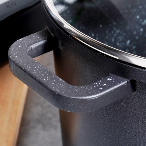 Garnek granitowy ze szklaną pokrywką indukcja wysoki GRANDE 4.2L ORION 113316