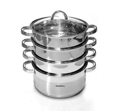 GARNKI DO GOTOWANIA NA PARZE 24CM 5 ELE. KLAUSBERG KB-7146