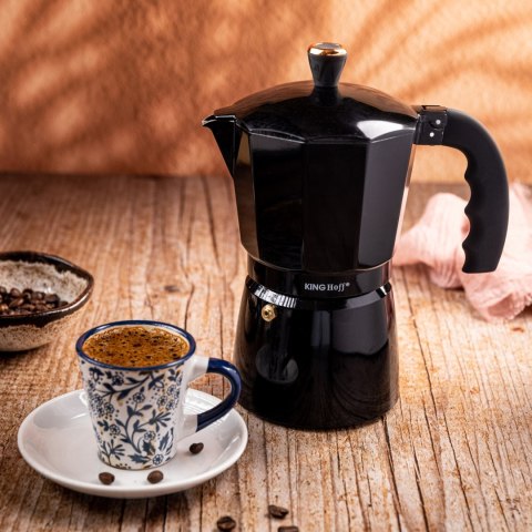 KAWIARKA ESPRESSO KAFETERKA CIŚNIENIOWA KINGHOFF 300ML / 6 FILIŻANEK KH-1883