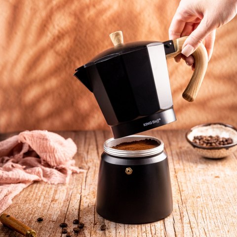 KAWIARKA ESPRESSO KAFETERKA CIŚNIENIOWA KINGHOFF 300ML / 6 FILIŻANEK KH-1886