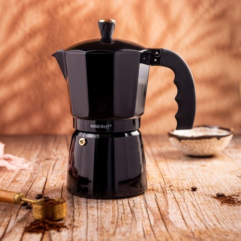 KAWIARKA ESPRESSO KAFETERKA CIŚNIENIOWA KINGHOFF 600ML / 12 FILIŻANEK KH-1885