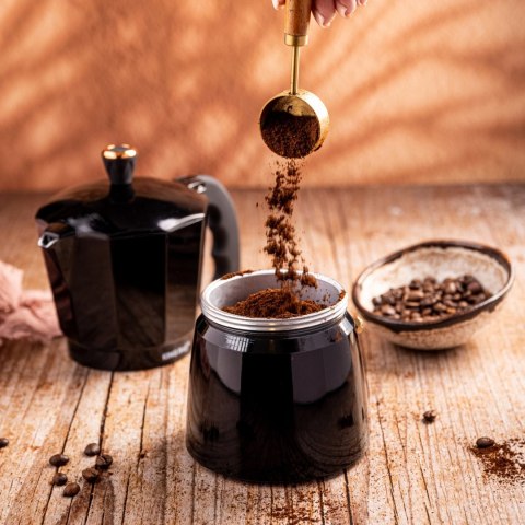 KAWIARKA ESPRESSO KAFETERKA CIŚNIENIOWA KINGHOFF 600ML / 12 FILIŻANEK KH-1885