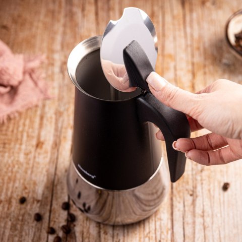 KAWIARKA ESPRESSO KAFETERKA CIŚNIENIOWA KLAUSBERG 450ML (9 FILIŻANKI) KB-7846