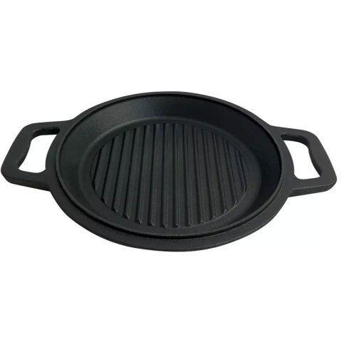 KOCIOŁEK ŻELIWNY MYŚLIWSKI 8.0L Z PATELNIĄ GRILL 2 W 1 KINGHOFF KH-1733