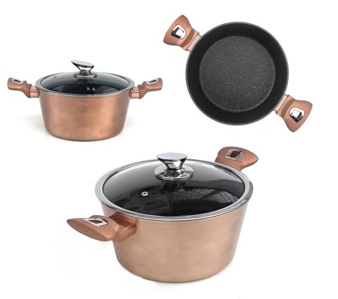 KOMPLET GARNKÓW 11-EL. BERLINGER HAUS METALLIC LINE ROSEGOLD BH-6191