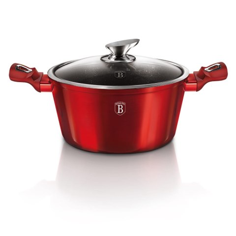 KOMPLET GARNKÓW 6-ele 24cm BERLINGER HAUS METALLIC LINE BURGUNDY BH-7050