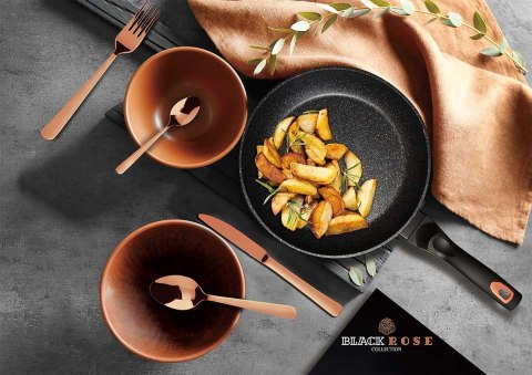 KOMPLET GARNKÓW POWŁOKA GRANIT 10 EL. BERLINGER HAUS BLACK ROSE BH-6154