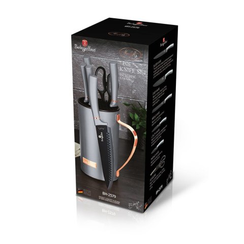 Komplet Noży W Stojaku 7 Elementów Noże BERLINGER HAUS MOONLIGHT BH-2579