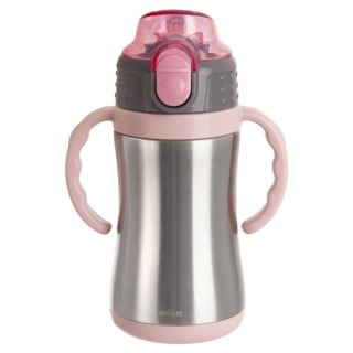 Kubek termiczny dla dzieci z ustnikiem butelka bidon różowy 300ml ORION 128516