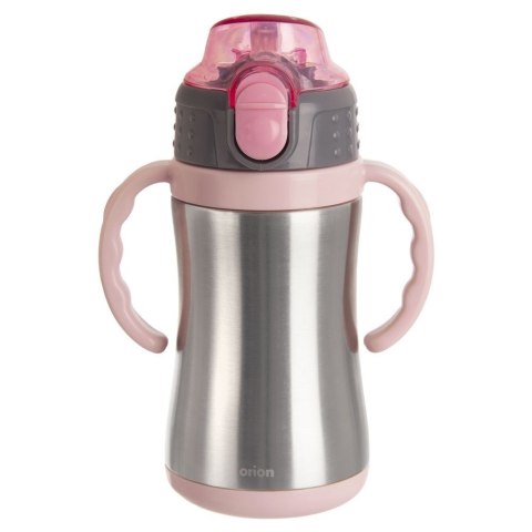 Kubek termiczny dla dzieci z ustnikiem butelka bidon różowy 300ml ORION 128516