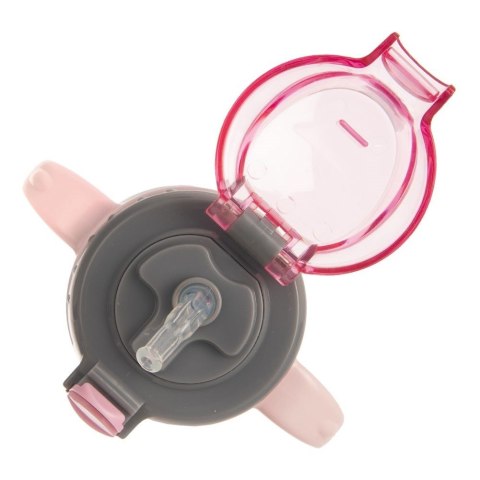 Kubek termiczny dla dzieci z ustnikiem butelka bidon różowy 300ml ORION 128516