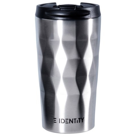 Kubek termiczny na kawę herbatę do samochodu stalowy 430 ml srebrny ORION 112268