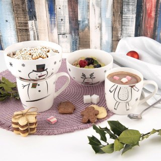 Kubek z miseczką do zupy dla dziecka dzieci porcelanowy 2 ele. ORION 129647