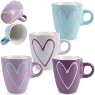 Kubki ceramiczne do kawy herbaty 230ml zestaw kubków mix kolorów 4 szt ORION 126967X4