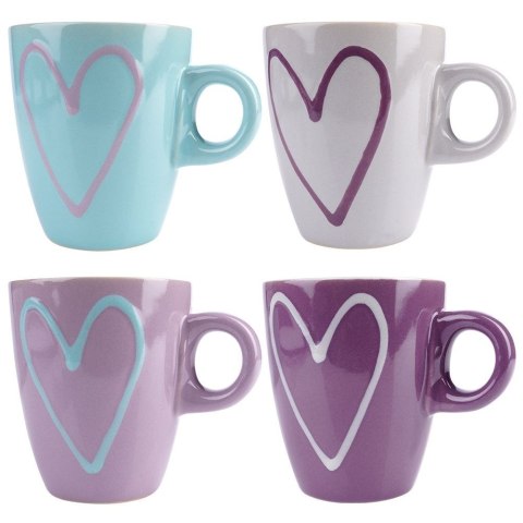 Kubki ceramiczne do kawy herbaty 230ml zestaw kubków mix kolorów 4 szt ORION 126967X4