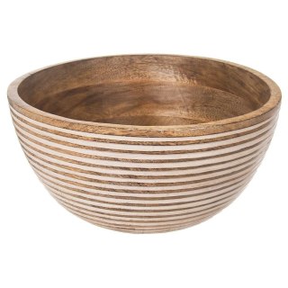 MISKA DREWNIANA DO SERWOWANIA PRZEKĄSEK CHIPSÓW KOSZYK NA OWOCE MANGO 25CM 3L ORION 120286