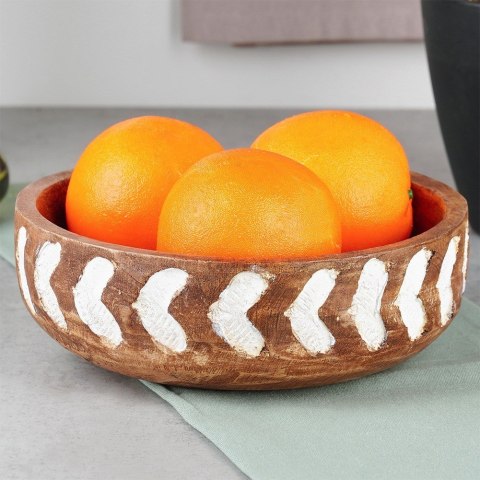MISKA DREWNIANA DO SERWOWANIA PRZEKĄSEK SAŁATEK NA OWOCE 20CM 850ML VILDE 259688