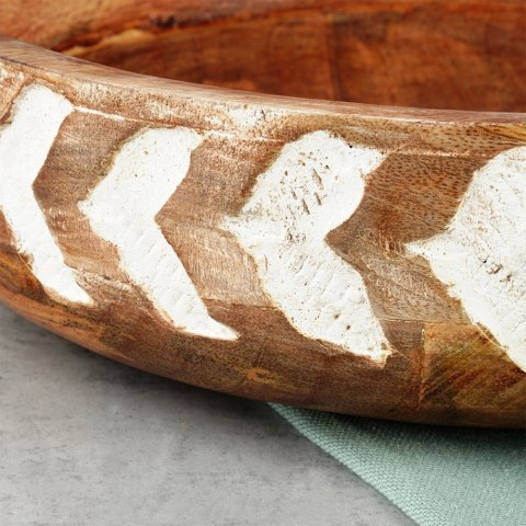 MISKA DREWNIANA DO SERWOWANIA PRZEKĄSEK SAŁATEK NA OWOCE 20CM 850ML VILDE 259688