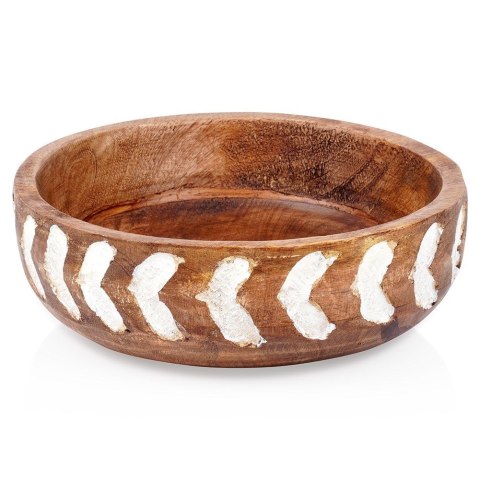 MISKA DREWNIANA DO SERWOWANIA PRZEKĄSEK SAŁATEK NA OWOCE 20CM 850ML VILDE 259688