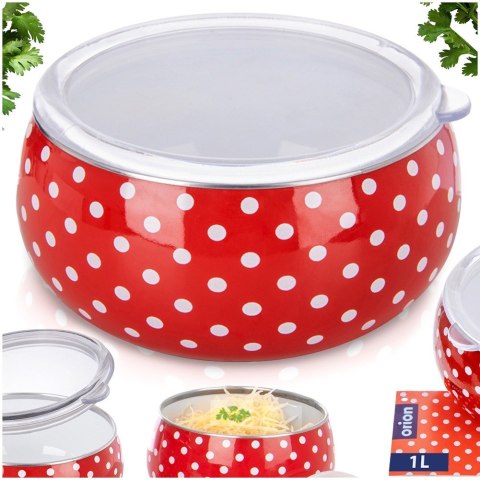 MISKA EMALIOWANA STALOWA RETRO TECKA 1L ORION 129237