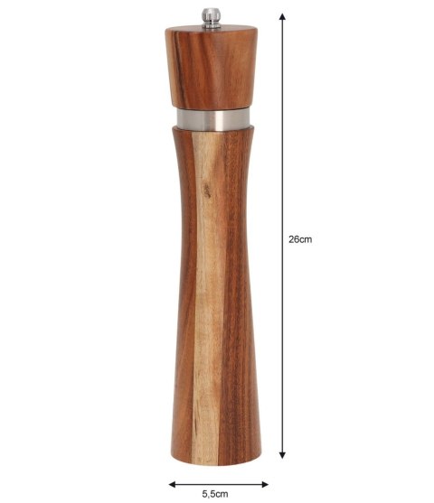 MŁYNEK AKACJOWY DO PIEPRZU 25CM KLAUSBERG KB-7592