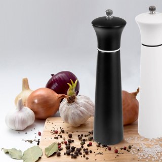 Młynek do pieprzu i soli przypraw ręczny drewniany czarny 21.5cm ORION 130236