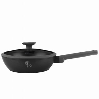 PATELNIA GŁĘBOKA TYTANOWA Z POKRYWKĄ 24CM BERLINGER HAUS ANTRACIT BH-8122
