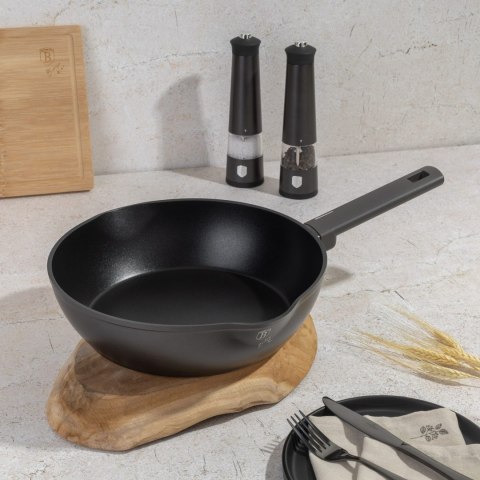 PATELNIA GŁĘBOKA Z POWŁOKĄ TYTANOWĄ 28CM BERLINGER HAUS ANTRACIT BH-8121