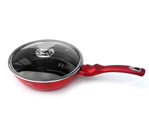PATELNIA GRANITOWA 24CM BERLINGER HAUS METALLIC LINE RED BH-1259-N