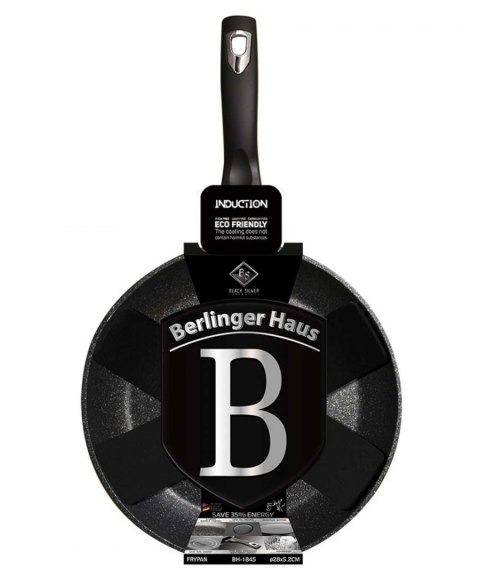 PATELNIA GRANITOWA 28CM BERLINGER HAUS BLACK SILVER BH-1845