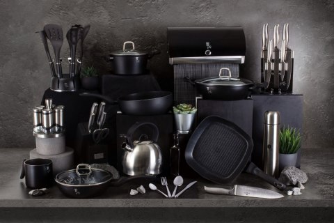 PATELNIA GRANITOWA 28CM BERLINGER HAUS BLACK SILVER BH-1845