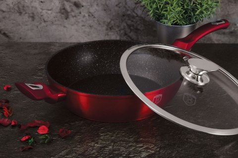 PATELNIA GRANITOWA 28CM BERLINGER HAUS BURGUNDY METALLIC LINE BH-1260-N