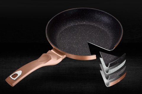 PATELNIA GRANITOWA 30CM BERLINGER HAUS METALLIC ROSE GOLD LINE BH-1511-N