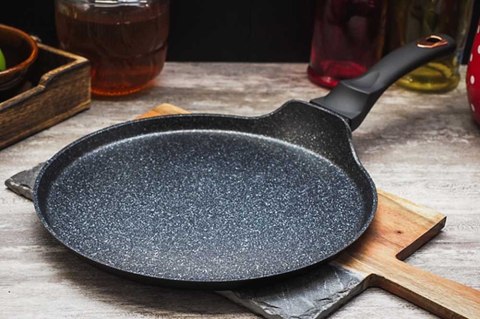 Patelnia Granitowa Do Naleśników 28 cm BERLINGER HAUS BLACK ROSE BH-6181