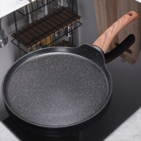 Patelnia do naleśników naleśnikowa granitowa BLACK&WOOD 24 cm VILDE 199055