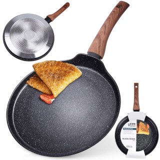Patelnia do naleśników naleśnikowa granitowa BLACK&WOOD 26 cm VILDE 199010