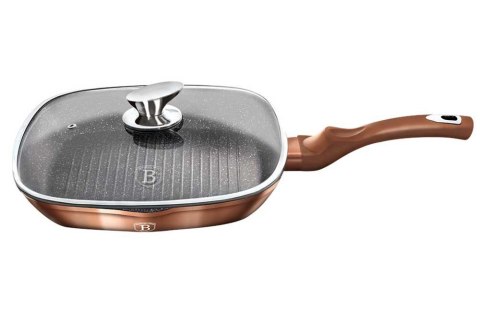 Patelnia Granitowa Grill 28cm BERLINGER HAUS METALLIC LINE ROSE GOLD BH-1610-N