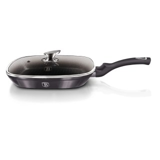 PATELNIA GRILLOWA Z POWŁ. GRANITOWĄ 28x28cm BERLINGER HAUS Carbon Pro BH-6909