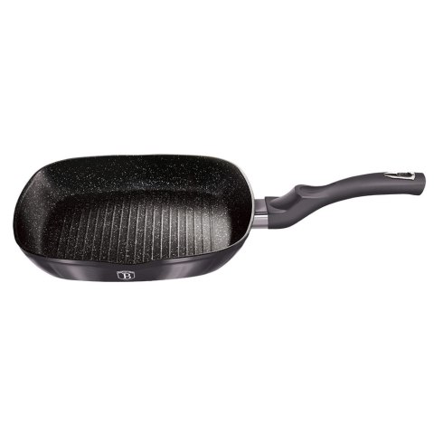 PATELNIA GRILLOWA Z POWŁ. GRANITOWĄ 28x28cm BERLINGER HAUS Carbon Pro BH-6909