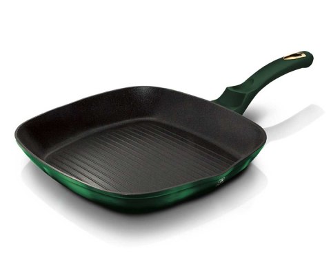 PATELNIA TYTANOWA GRILLOWA 28x28CM BERLINGER HAUS METALLIC LINE EMERALD BH-6051