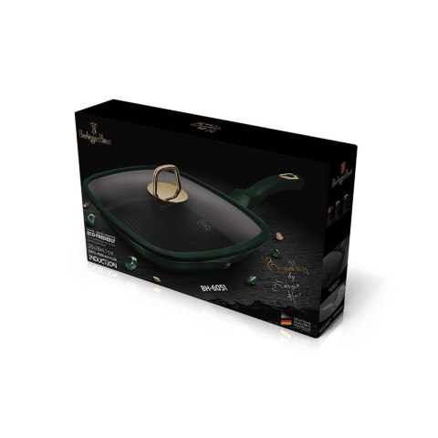 PATELNIA TYTANOWA GRILLOWA 28x28CM BERLINGER HAUS METALLIC LINE EMERALD BH-6051