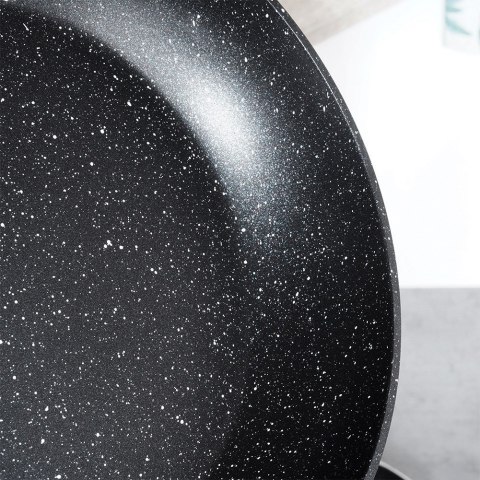 Patelnia granitowa nieprzywierająca indukcja NON-STICK BLACK&WOOD 20 cm VILDE 199059