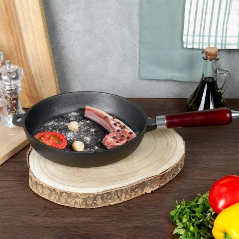 Patelnia żeliwna indukcja na indukcję ciężka CAST LINE 24 cm VILDE 199040