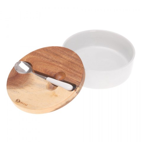 PORCELANOWA CUKIERNICA Z ŁYŻECZKĄ KASSEL no. 93557 AKACJA