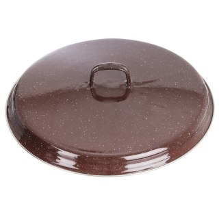 Pokrywka emaliowana brązowa do garnka patelni 32cm BROWN ORION 113407