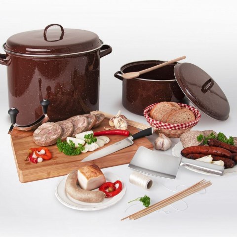 Pokrywka emaliowana brązowa do garnka patelni 32cm BROWN ORION 113407