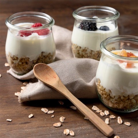 Słoiki na jogurt i desery dżem 130ml pojemniki słoiczki słoiki 12SZT ORION 121795