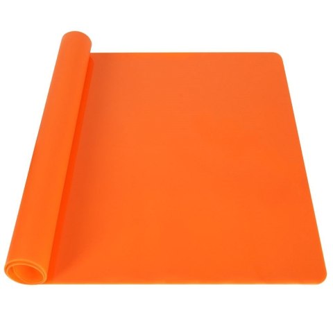 Stolnica do ciasta silikonowa mata kuchenna gruba pomarańczowa 40x30 SILLINIE ORION 750366